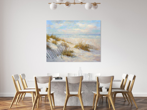 Grassy Beach Path Gallery Wrap Room Scene