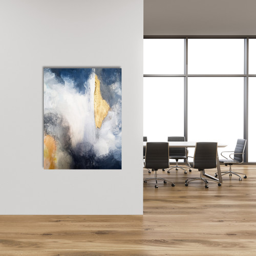 Abstract Hues Gallery Wrap Close Up Image