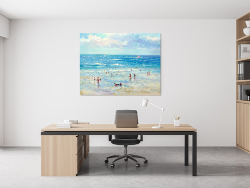 Beach Paradise 2 Gallery Wrap 36x48 Close Up Image
