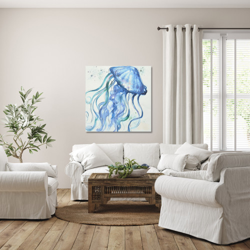 Jellyfish Gallery Wrap 30x30 Room Scene