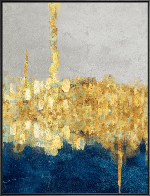 Golden Impressions I Gallery Wrap 36x48