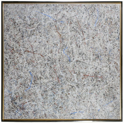 Beige And Terra Cotta Spin Art with Gallery Frame