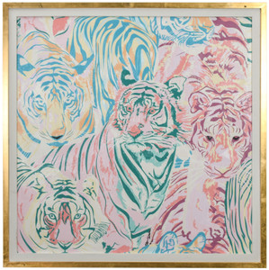 Pastel Jungle Framed