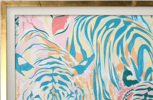 Pastel Jungle Framed Room Scene