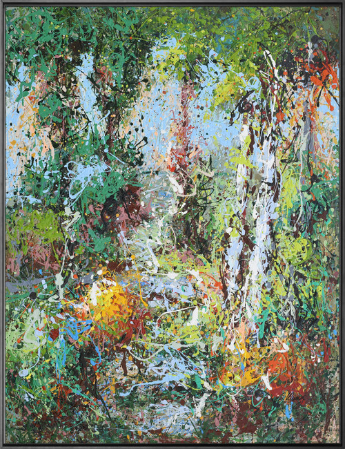 Colorful Drip Art Gallery Wrap 36x48