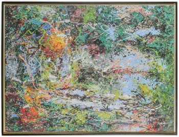 Colorful Drip Art Framed