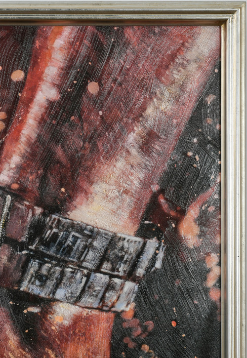 Elegant Woman's Crystal Shoe Framed Room Scene