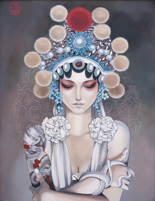 Crowned Imperial Concubine Giclee Room Scene
