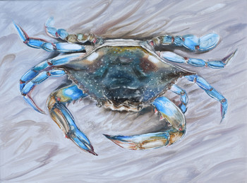 Large Blue Crab Giclee