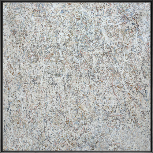 Beige and Terracotta Spin Art 40x40