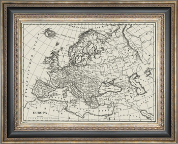 Europa in  Elegantly Grand  Frame with Glass Room Scene