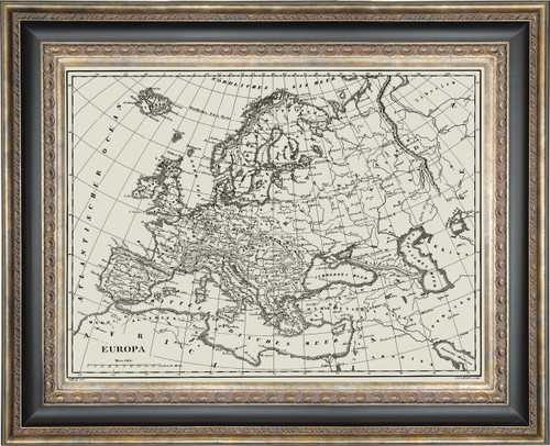 Europa in  Elegantly Grand  Frame with Glass Room Scene