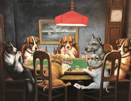 Dogs Playing Poker Giclee