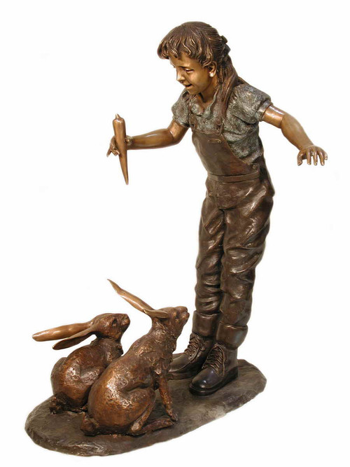Girl with Rabbits