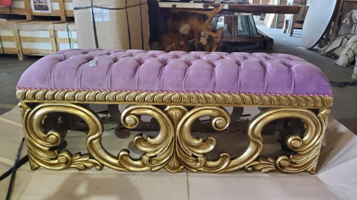 Platine Rococo Lavender 3 Seater Close Up Image