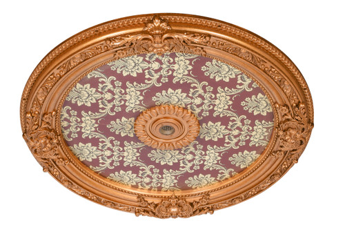 36in Brocade Round Medallion Close Up Image