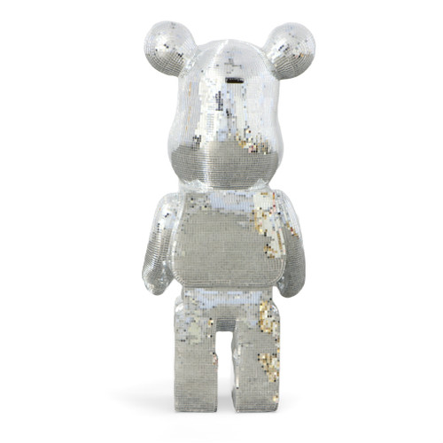 Disco Mouse Silver Statue Close Up Image
