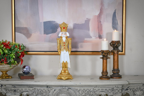 24.5in Nutcracker with Gold Coat Room Scene