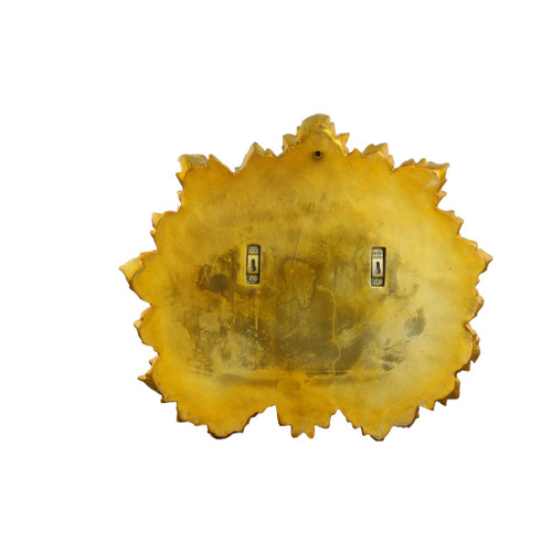 Golden Emerald Peacock Wall D?cor Close Up Image