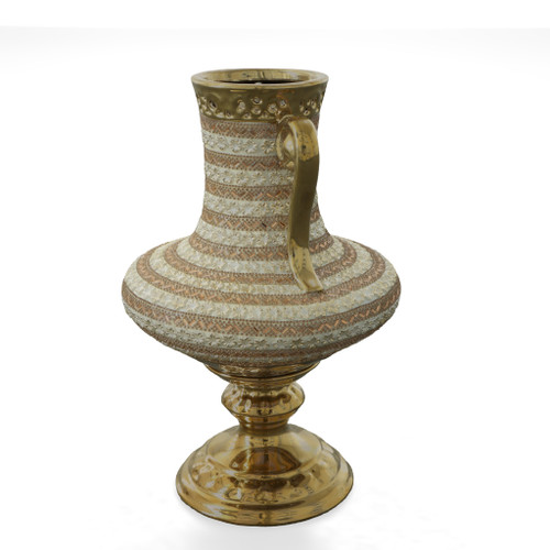 Golden Floral Vase Room Scene