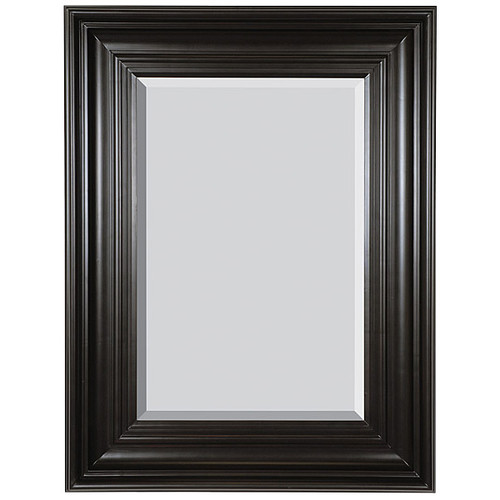 Grand Simplicity Mirror 20X24 Black with Red Undertones