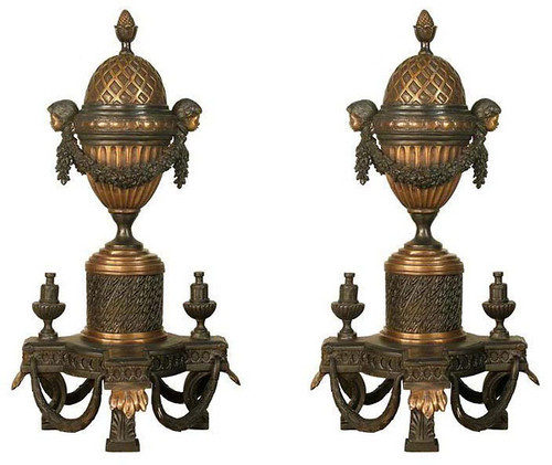 Louis XIV Andirons   Set of 2
