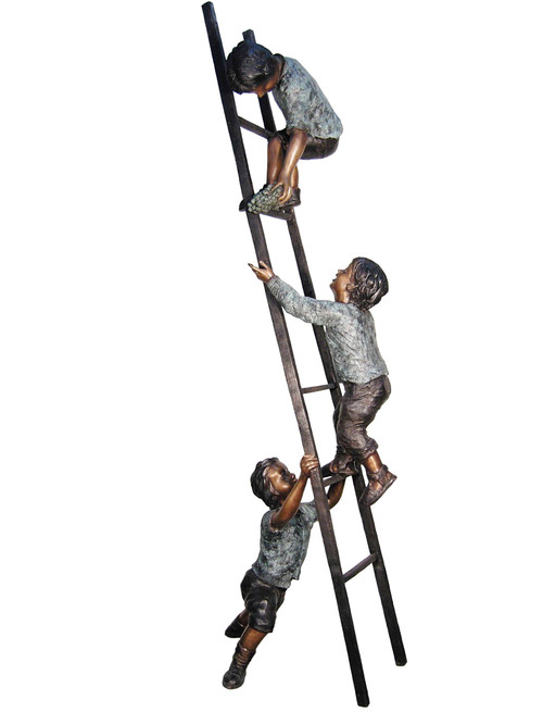Three Kids on a Ladder
