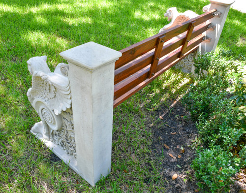 Charlottenburg Bench Replica Outdoor Garden Seating Close Up Image