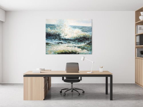 Sea Waves Close Up Image