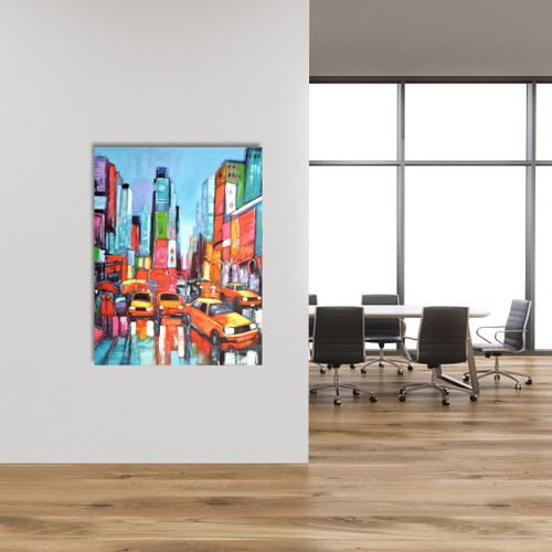 Color Time Square Room Scene