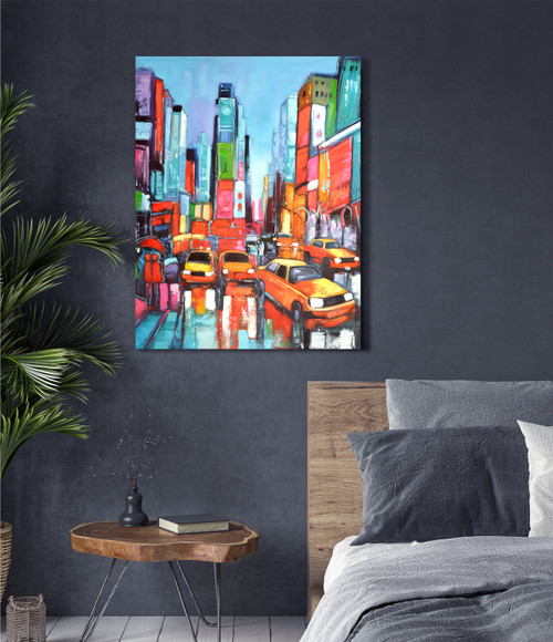 Color Time Square Close Up Image