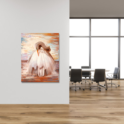 White Heron Room Scene