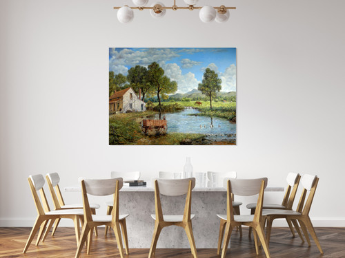 River Landscape Room Scene