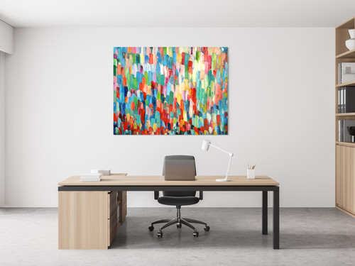 Palet Knife Colors Close Up Image