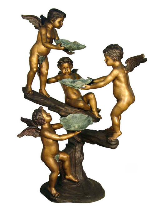 Four Cherub with Lotus Fountain