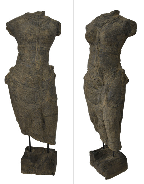 Agora Femail Statue on Stand Close Up Image