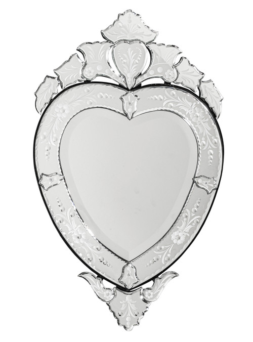 Venetian Glass Hear Mirror