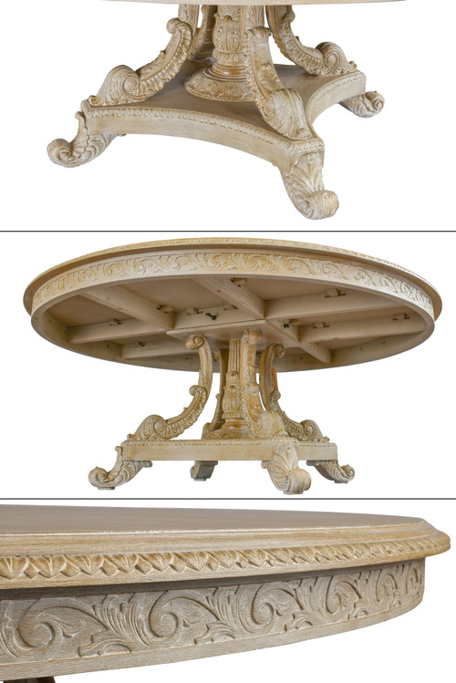Beachstone Anglia 72 Inch Round Dining Table Set of 7 Close Up Image