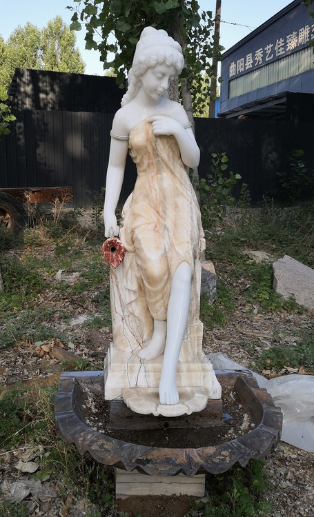 Marble Lady Fountain Statue 12025519