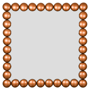 Nailhead Copper Wall Mirror