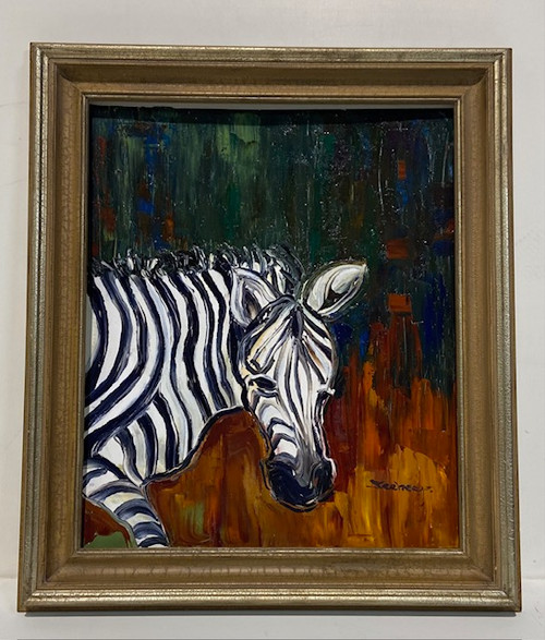 Zebra Framed 20x24