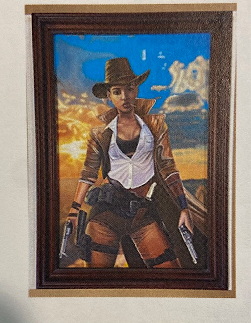 Sexy Cow Girl Framed 24X36