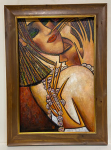 Couple Embracing Framed 24x36