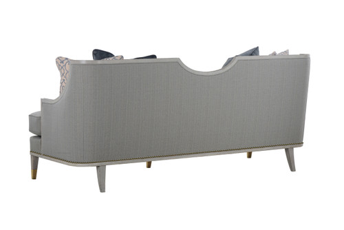 161 - Intrigue  Collection Transitional  HARPER VINTAGE BLUE SOFA Room Scene