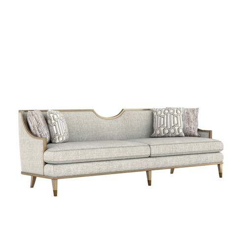 161 - Intrigue  Collection Transitional  HARPER QUARTZ 110INCH SOFA Close Up Image