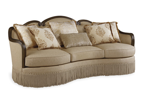 509 - Giovanna  Collection European-inspired Transitional  Giovanna Golden Quartz Sofa Close Up Image