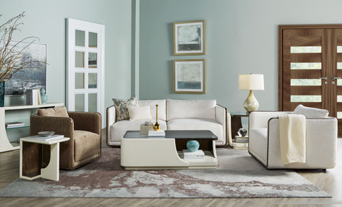 764 - Sagrada Uph  Collection   Sagrada Sofa  C-Ivory Room Scene