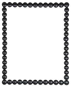Nailhead Black Picture Frame