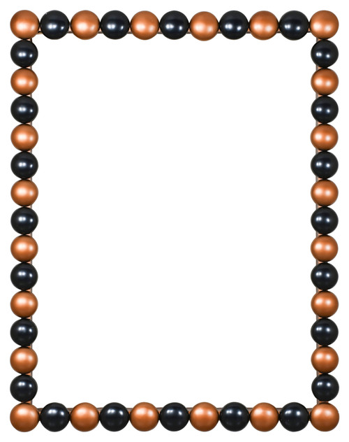 Nailhead Copper and Black Picture Frame