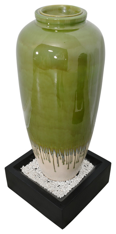 Bubbling Outdoor Garden Vase Fountain 45 inches